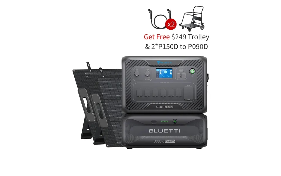 Bluetti Ac500 B300k 2*sp200l Whole-home Battery Backup Power 5000w Pure Sine Wave Inverter