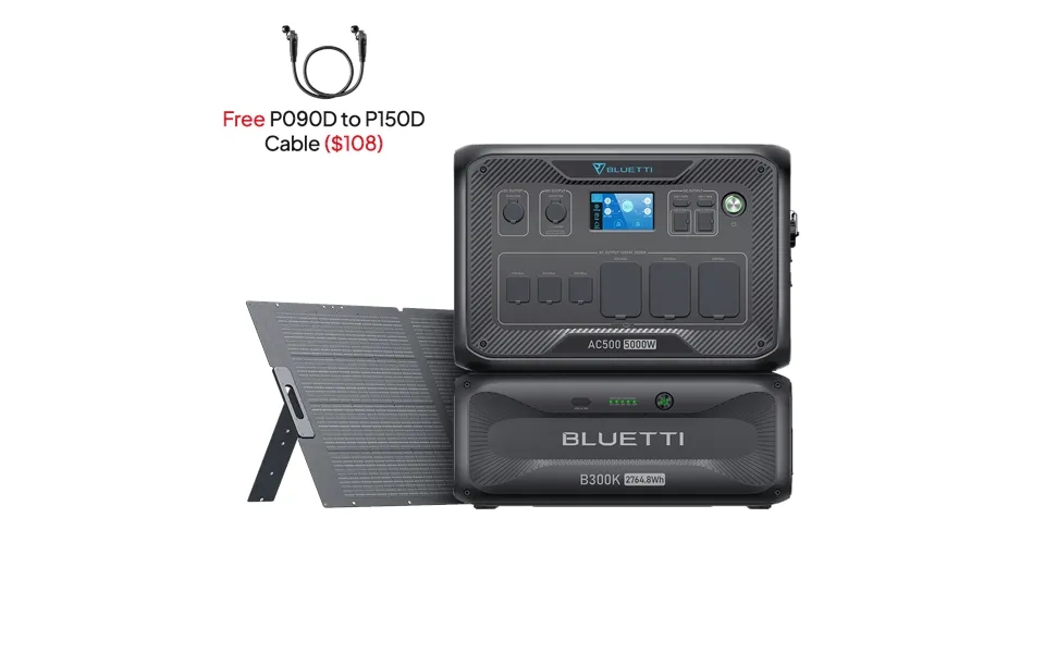 Bluetti Ac500 B300k Pv350d Whole-home Battery Backup Power 5000w Pure Sine Wave Inverter