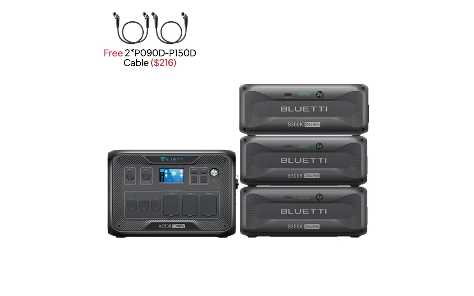 Bluetti Ac500 B300s Whole-home Battery Backup Power 5000w Pure Sine Wave Inverter