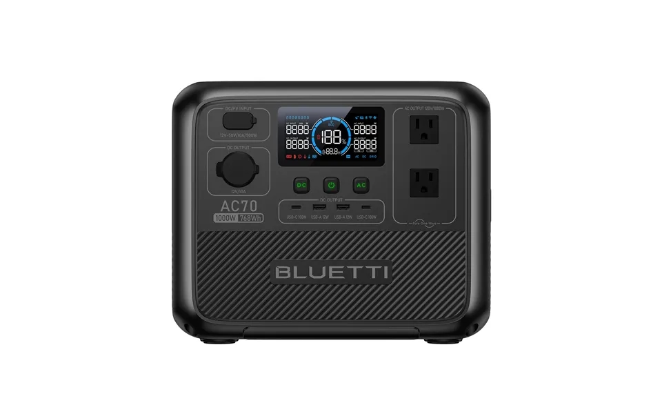 Bluetti Ac70 Portable Power Station 1,000w - 768wh