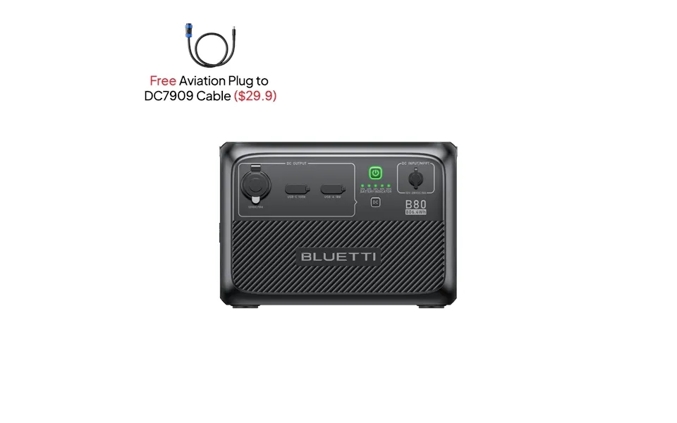 Bluetti B80 Expansion Battery 806wh 12-volt Rechargeable Lithium-ion Battery Pack Solar Power - Utility Power