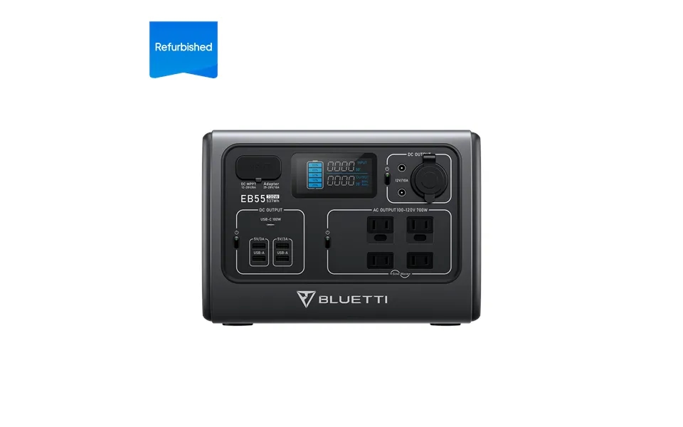 Refurbished Bluetti Eb55 Portable Power Station 700w 537wh