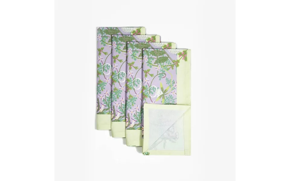 Coquette Lovescape Dinner Napkins - Set Of Four