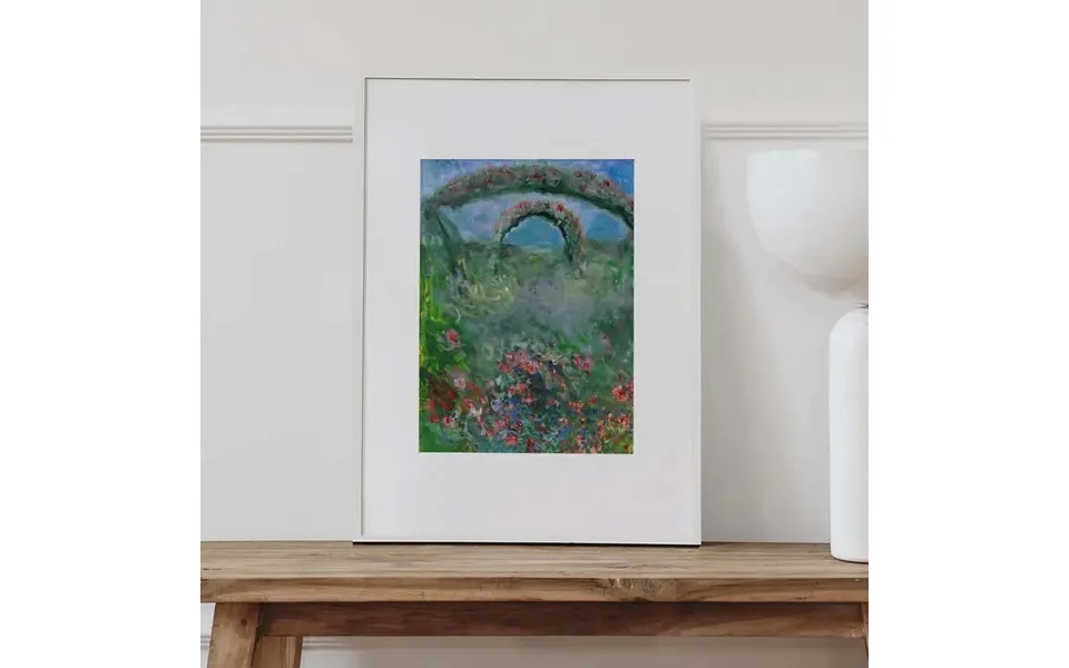Garden In Bloom Art Print White Frame 23.8 X 31.5 In - 60 X 80 Cm
