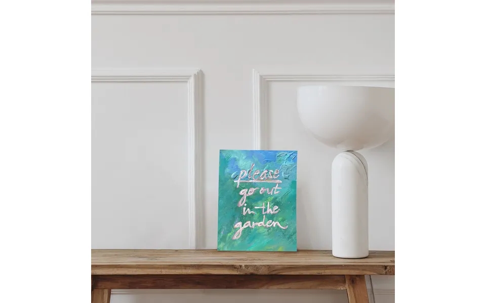 Please Go Out In The Garden Art Print Print Only 8 X 10 In - 20 X 25 Cm