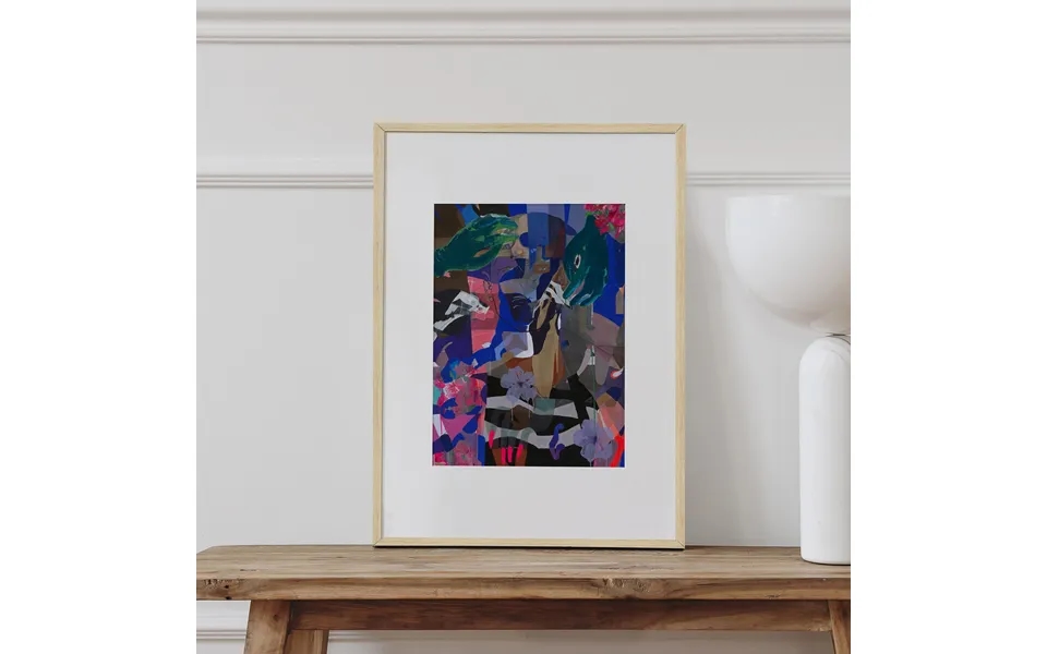 Portrait Of The Beautifully Dead Day Art Print Oak Frame 23.8 X 31