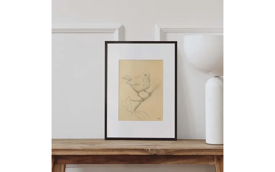 The Rose Art Print Black Frame 11.8 X 15.8 In - 30 X 40 Cm