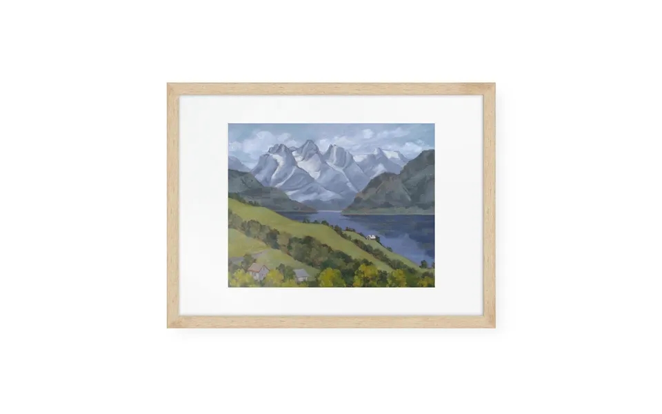 The Tranquility Of Home Art Print Oak Frame 11.8 X 15.8 In - 30 X 40 Cm