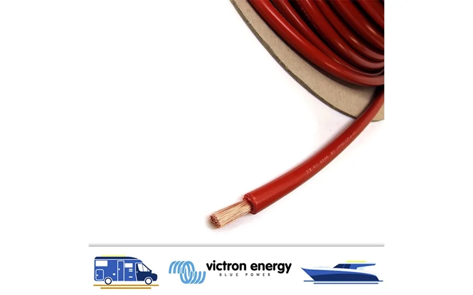 Red 16mm2 Hi-flex Battery Cable Per Metre 110amp Dc For Victron Orion Battery Chargers