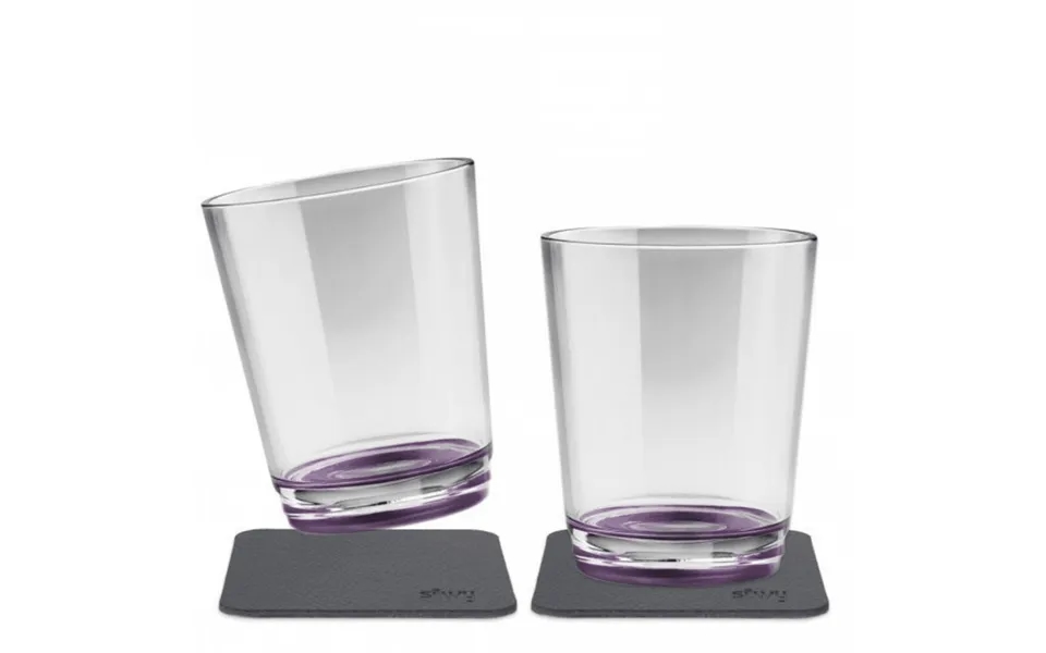 Silwy Magnetic Drinking Cup With Nano-gel Coasters - Set Of 2