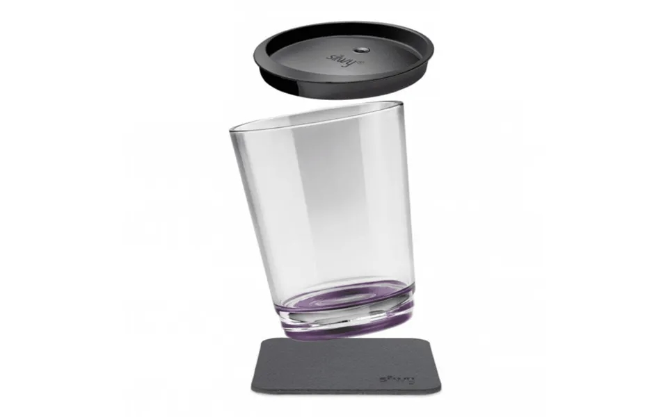 Silwy Magnetic Plastic Drinking Cup With Lid - Very Berry