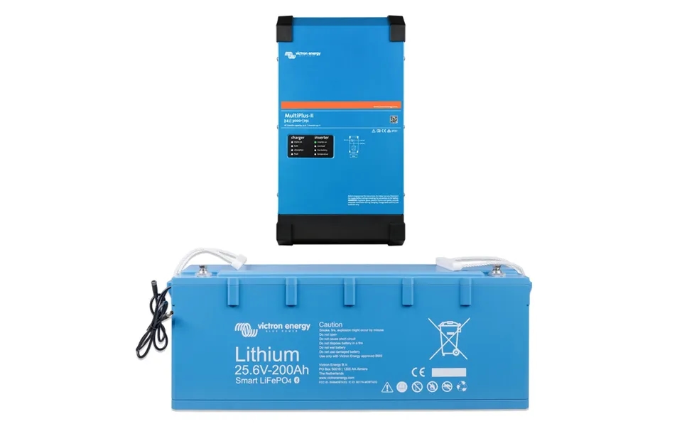 Victron Inverter Charger With Lithium Battery 24v 3kva Multiplus Ii With Smart Lifepo4 5400wh