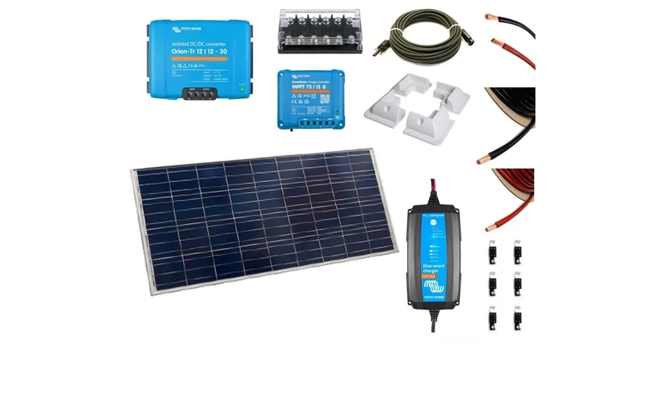 Victron Smart 140w Solar Battery Charger Kit Dc-dc With Cables And Fuses Bpc121531024r
