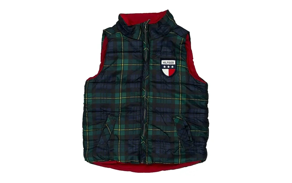 12 Months Tommy Hilfiger Checked Gilet - 3xs Multicoloured Polyester