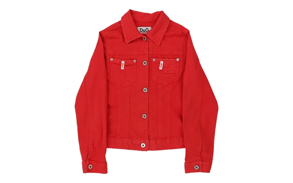12 Years Dolce & Gabbana Denim Jacket - Medium Red Cotton