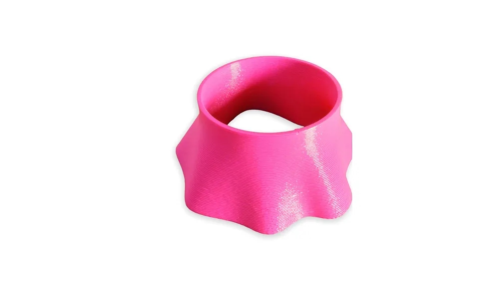 3d Printed Ruffle Cuff In Pink Size O S
