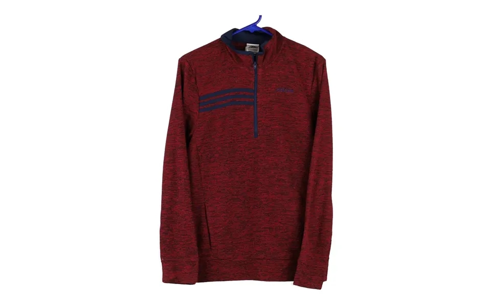 Adidas 1 4 Zip - Small Burgundy Polyester
