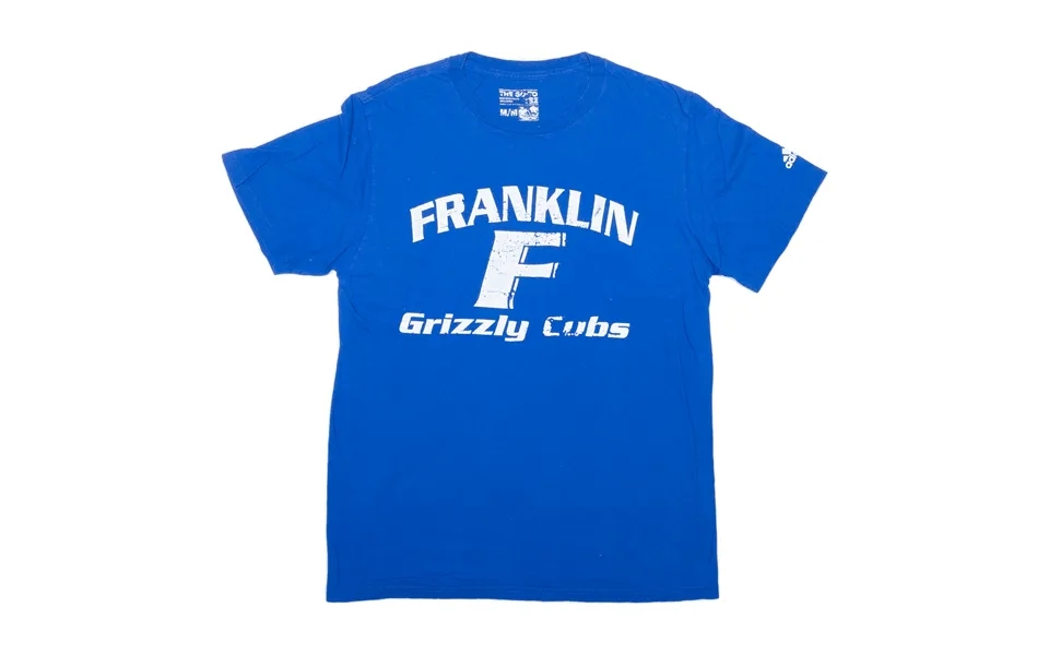 Adidas Franklin Grizzly Cubs Usa T-shirt Blue Short Sleeve Mens M