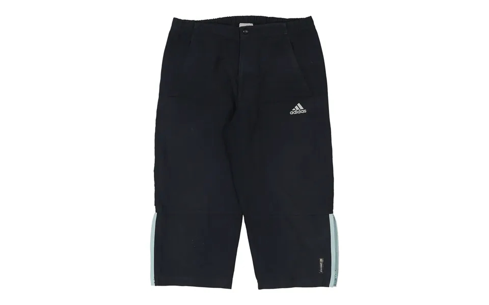 Adidas Sport Shorts - 33w Uk 14 Navy Cotton Blend