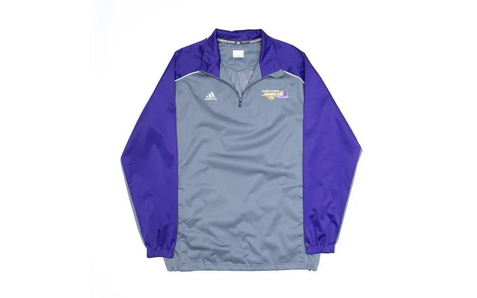 Adidas Sports College Basketball 1 4 Zip Grey Track Jacket Mens L