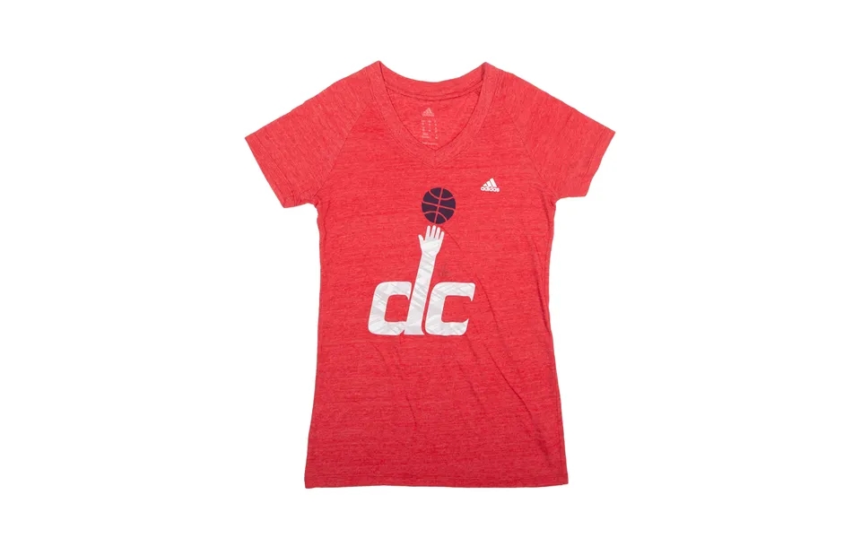 Adidas Washington Wizards 2014 T-shirt Red V-neck Short Sleeve Womens M