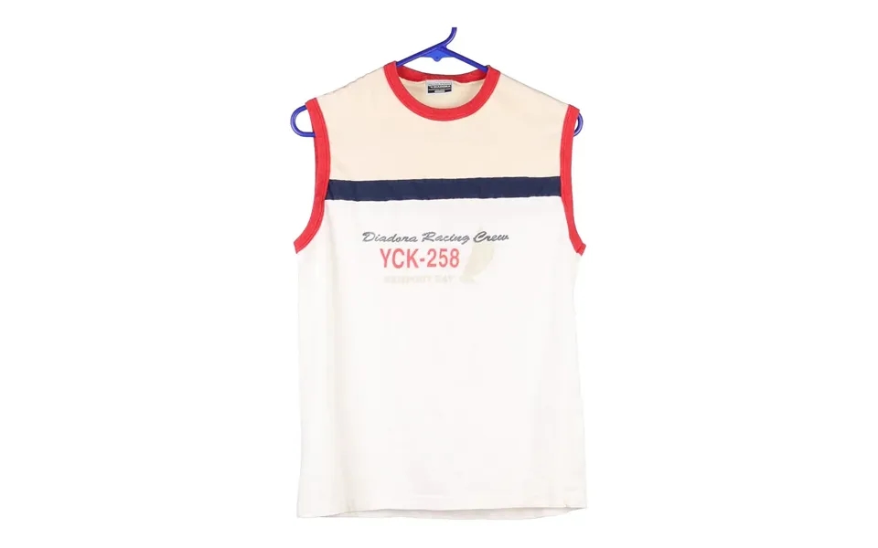 Age 10-12 Diadora Vest - Medium White Cotton Blend