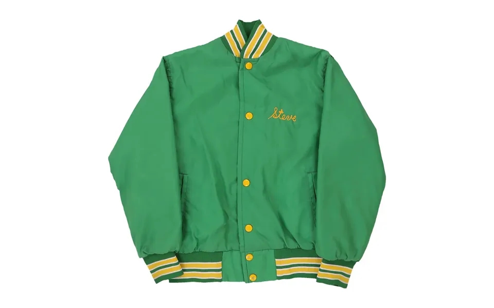 Age 11-12 St. Bart's Bruins West Wind Baseball Jacket - Medium Green Polyester Blend