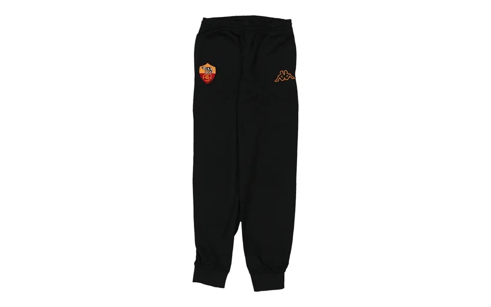 Age 11 As Roma Kappa Football Tracksuit - Xl Black Polyester