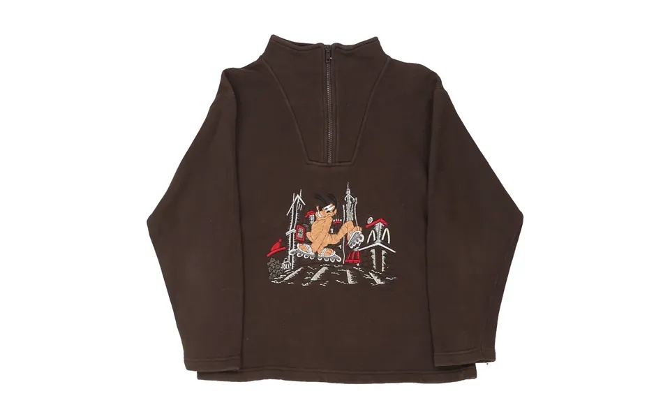 Age 12-13 Goofy Emmanuel Schvili Graphic Fleece - Large Brown Polyester Size Large