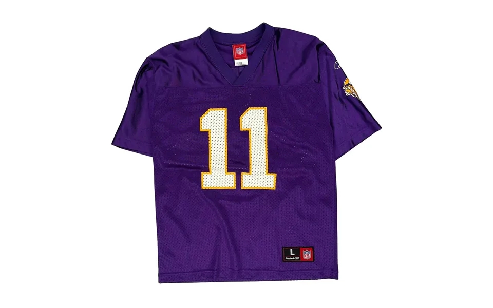 Age 12-13 Minnesota Vikings Nfl Nfl Jersey - Large Purple Polyester