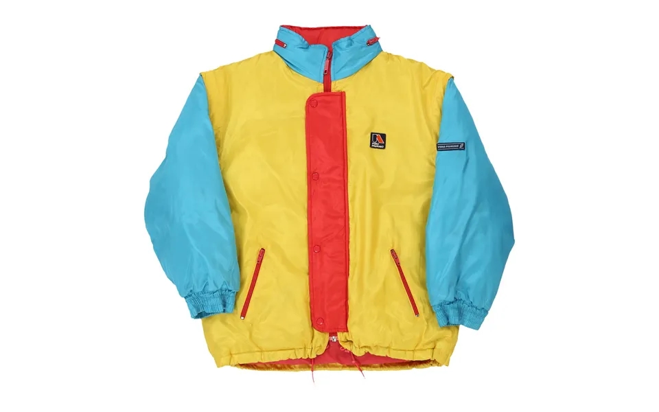 Age 12-13 Ski-doo Ski Jacket - Large Block Colour Nylon