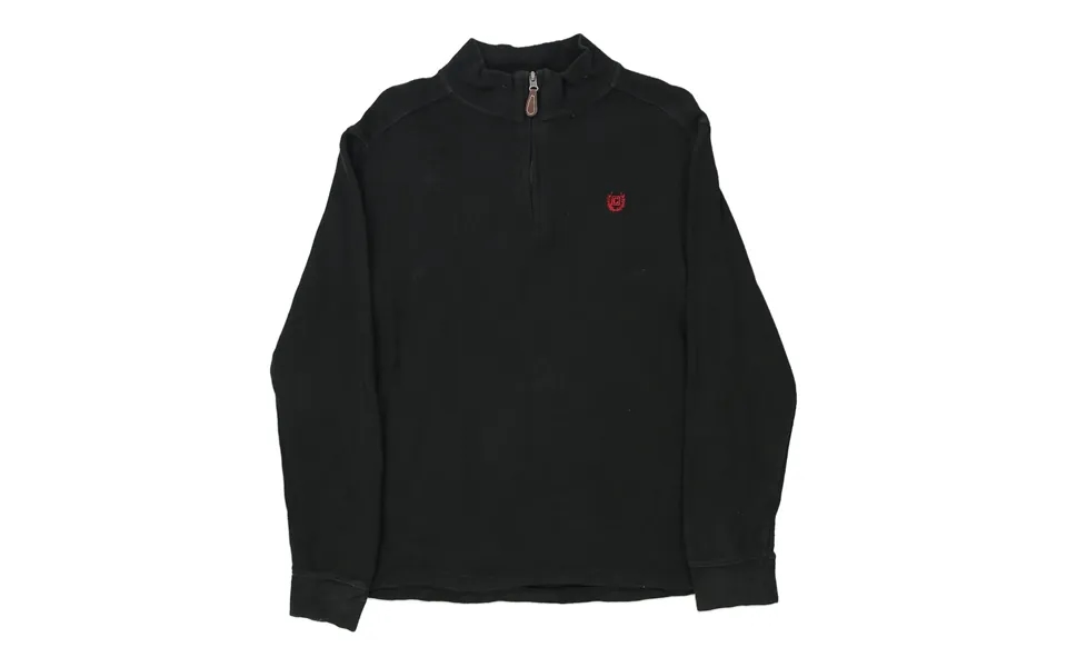Age 14-16 Chaps Ralph Lauren 1 4 Zip - Large Black Cotton