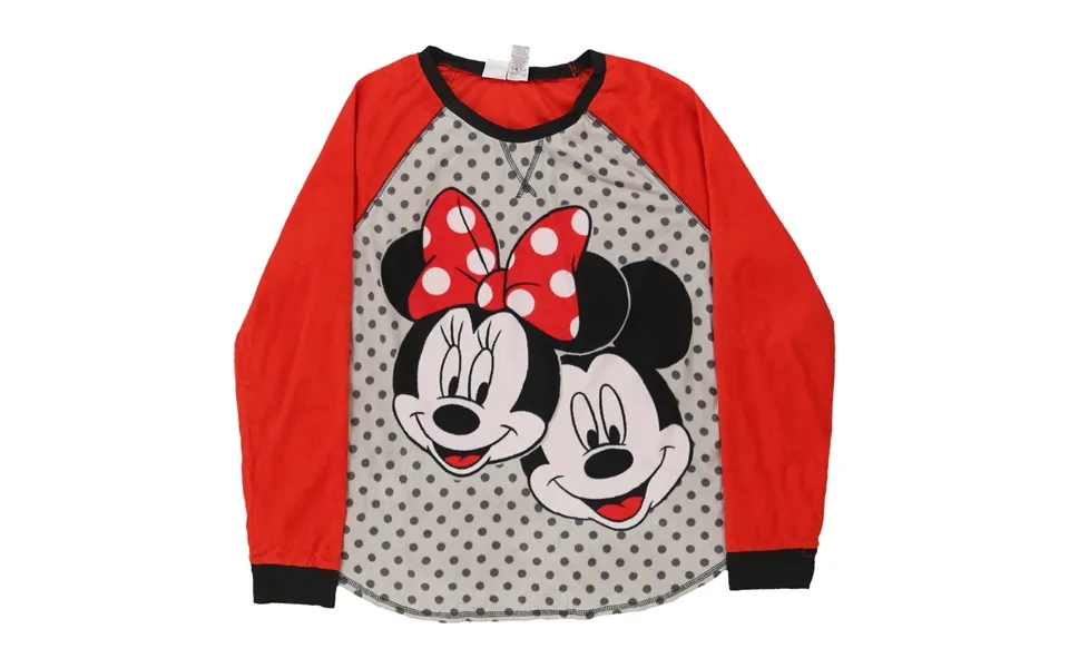 Age 14-16 Mickey Mouse Pyjama Top Disney Cartoon Fleece - Xl Grey Polyester