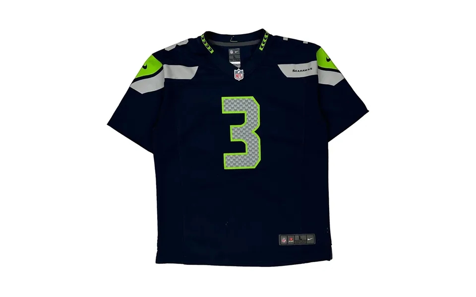 Age 14-16 Seattle Seahawks Nike Jersey - Large Navy Polyester