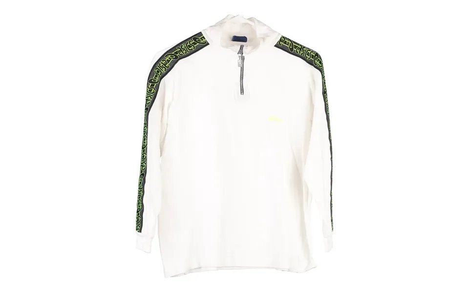 Age 14 Asics 1 4 Zip - Medium White Cotton