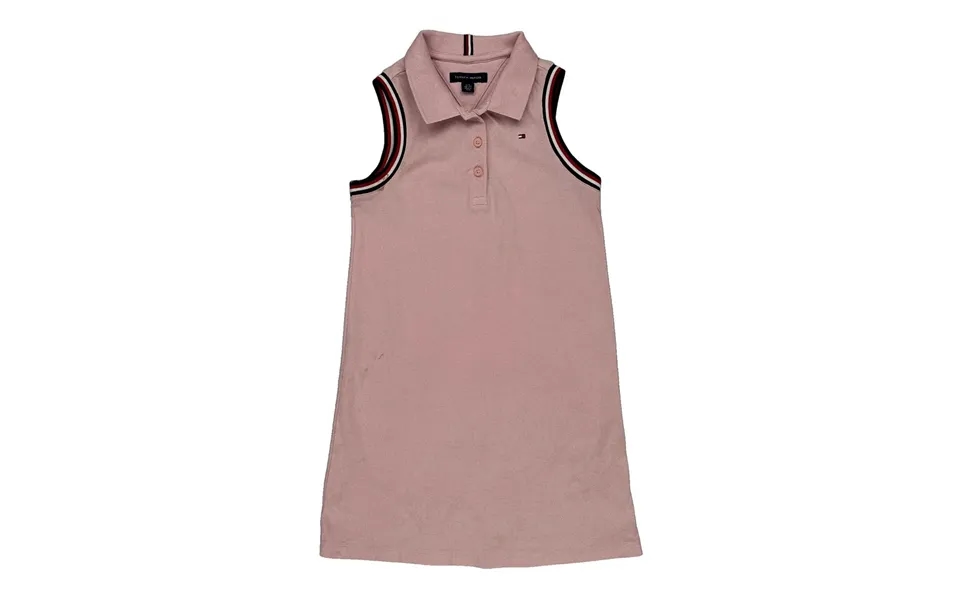 Age 6-7 Tommy Hilfiger Polo Dress - Small Pink Cotton