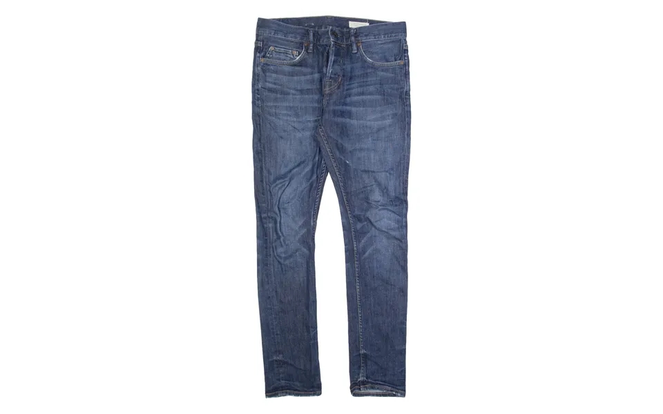 All Saints Cigarette Fit Mens Jeans Blue Slim Skinny Stone Wash W28 L29