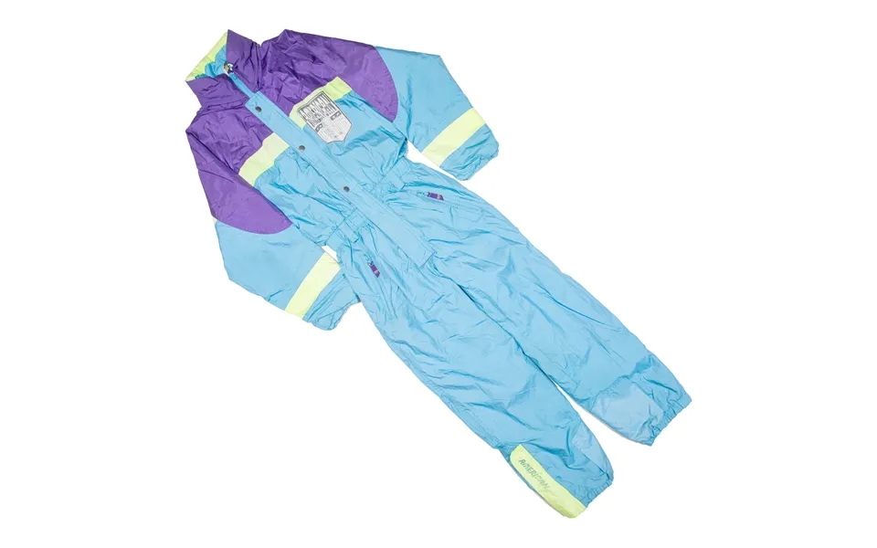 American Basic Insulated Boys Ski Suit Blue Colourblock Relaxed 14y W24 L27