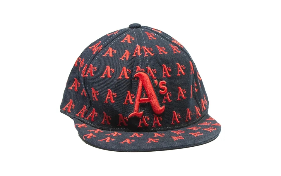 American Needle Oakland Athletic's Mens Snapback Cap Blue Wool L