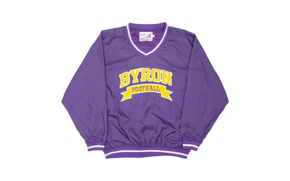 American Team Sports Byron Football Training Top Usa Sweatshirt Purple V-neck Mens L