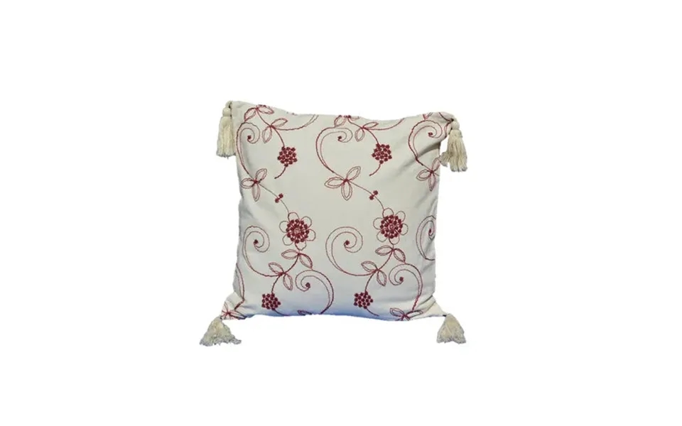 Artisanal Hand Embroidered Home Decor Cotton Throw Pillow