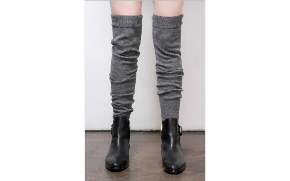Arzé Alpaca Leg Warmers - Grey Size One Size