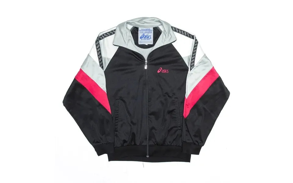 Asics Sport Black 90s Track Jacket Womens M