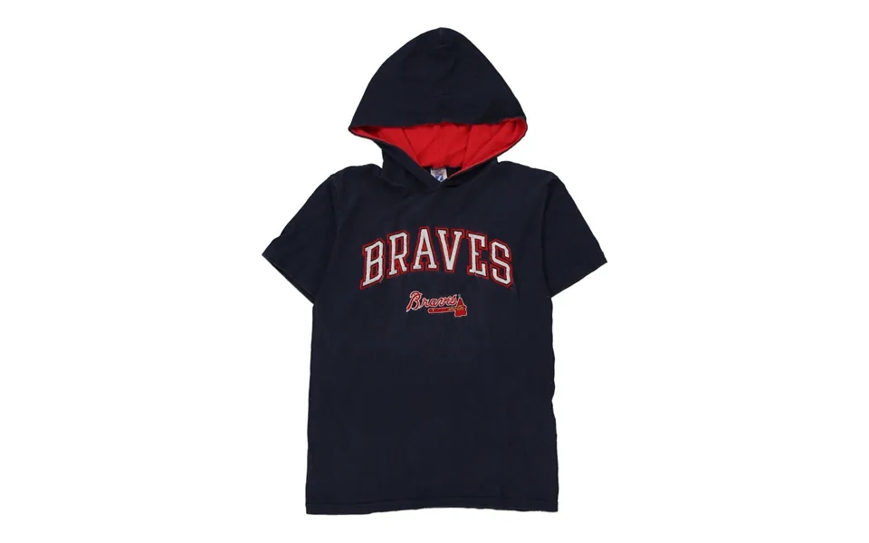 Atlanta Braves Logo 7 Mlb Hoodie - Medium Navy Cotton Size Medium