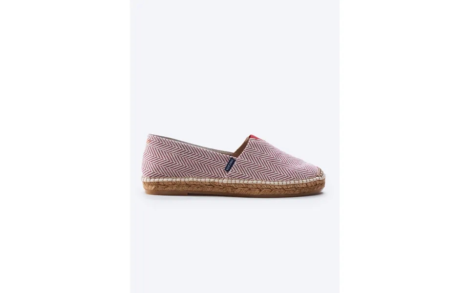 Barceloneta Herringbone Recycled Pes Espadrille Flats Color Garnet Size 5