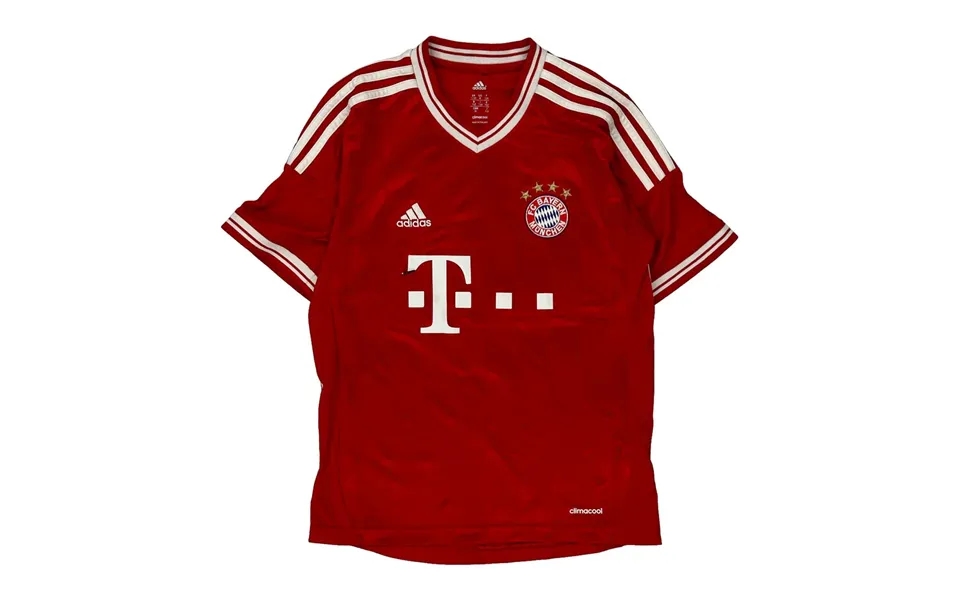 Bayern Munich Age 11-12 Adidas Football Shirt - Medium Red Polyester