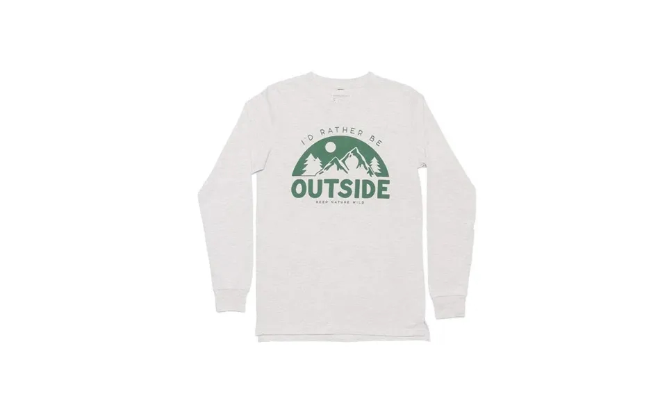 Be Outside Unisex Long Sleeve Ash Size M