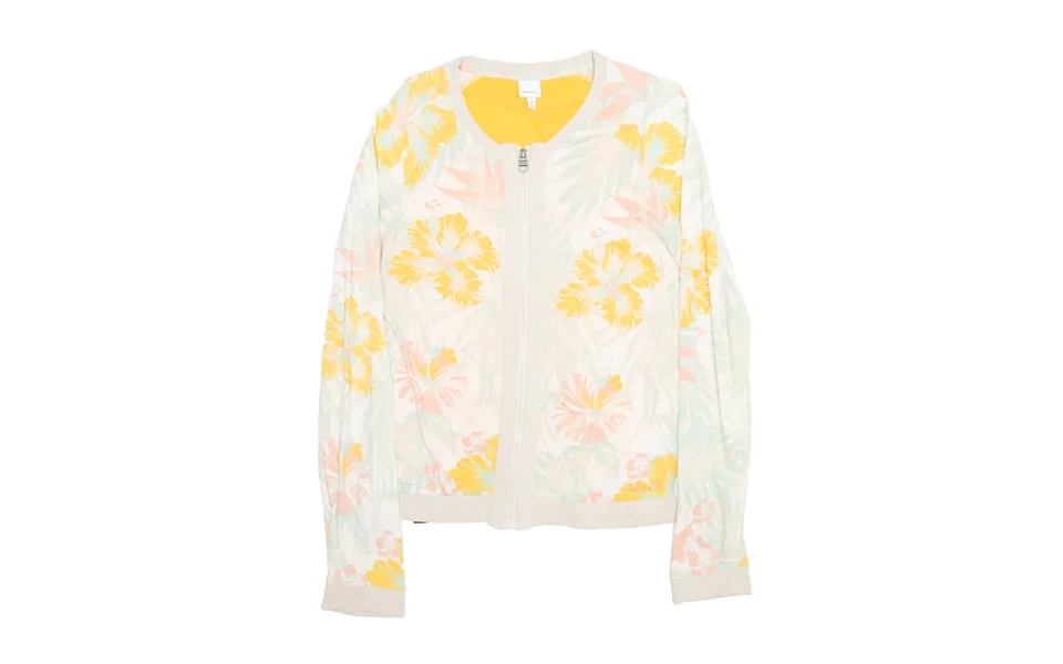 Bench Tropical Beige Floral Lightweight Jacket Womens M