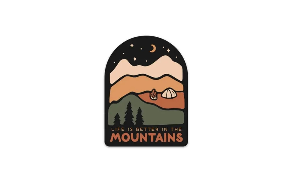 Better In The Mountains Sticker