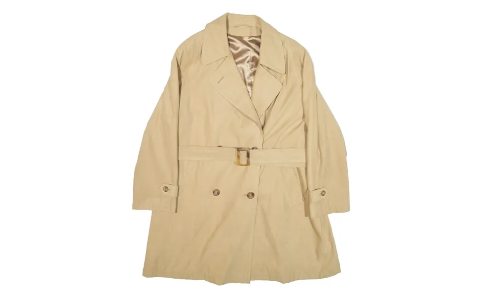Bhs Faux Suede Honey Beige Pea Coat M